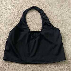 black halter top